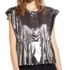 New Rebecca Minkoff Silver Top